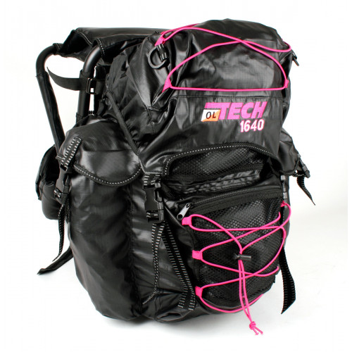 Ol Tech Rucksack with chair 40 liters black pink